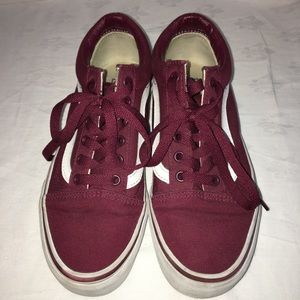 Vans Shoes Womens 7.5 Men 6 Old Skool Rumba Red